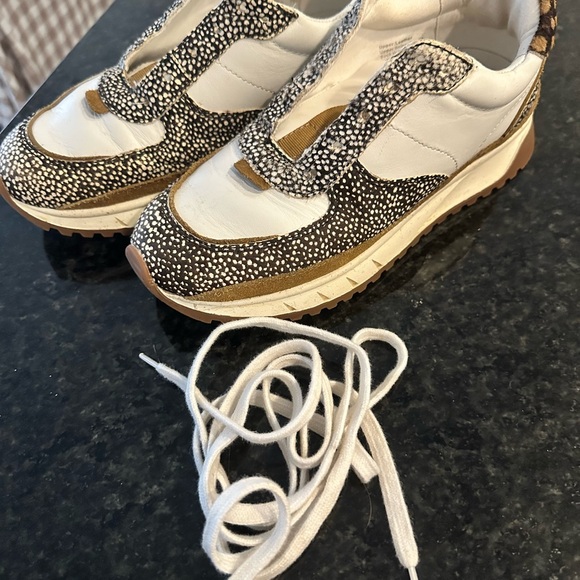Madewell White and Brown Patterned Sneakers - Picture 2 of 8
